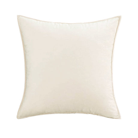 20''x20'' Luxe Velvet Throw Pillow  | 19 Colors – Soft & Elegant Piped Edge Design | Modern Couch & Bedroom Accent | Insert Included