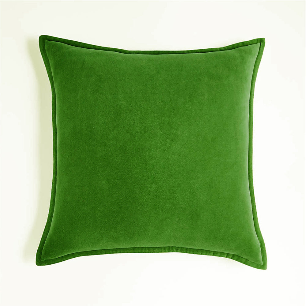 20''x20'' Luxe Velvet Throw Pillow  | 19 Colors – Soft & Elegant Piped Edge Design | Modern Couch & Bedroom Accent | Insert Included