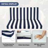 Outdoor Deep Seat Cushions for Patio Furniture, Set of 2