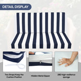 Outdoor Deep Seat Cushions for Patio Furniture, Set of 2