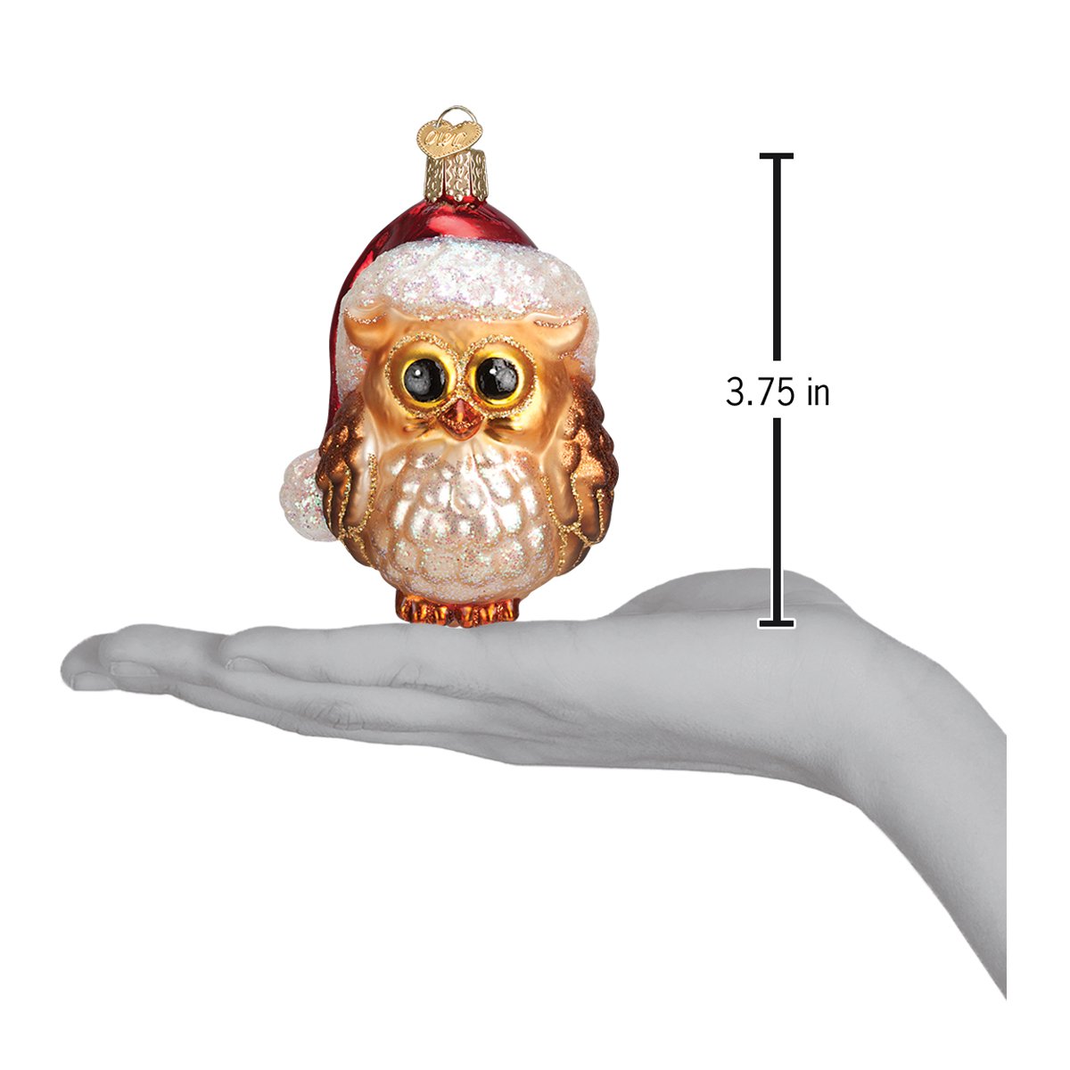 Santa Owl Ornament