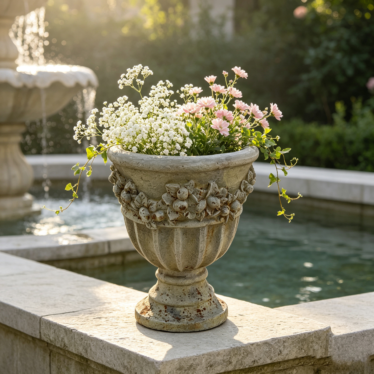 MGO Garden Planter in Rust Finish
