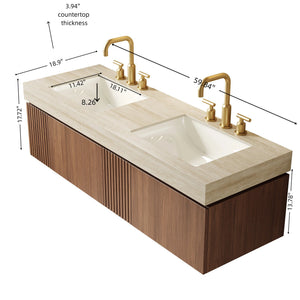 MURI 60" Bathroom Vanity & Sink