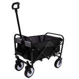 Minimeetall Strap Series Collapsible Wagon Cart – 225lb capacity, Black