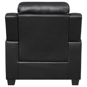 Winchell - Upholstered Padded Arm Tufted Accent Chair - Black