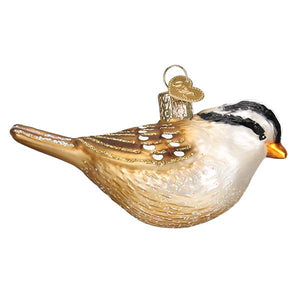 White Crowned Sparrow Christmas Tree Decoration