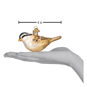 White Crowned Sparrow Christmas Tree Decoration