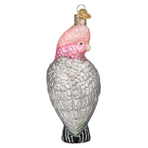 Rose-breasted Cockatoo Ornament 5.25x2.5x2 Inches
