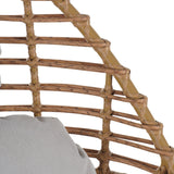 Ellis Outdoor Wicker High-Back Swivel Lounge Chair