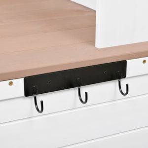 TOPMAX 65.7'' Tall Garden Potting Bench Table with Hutch