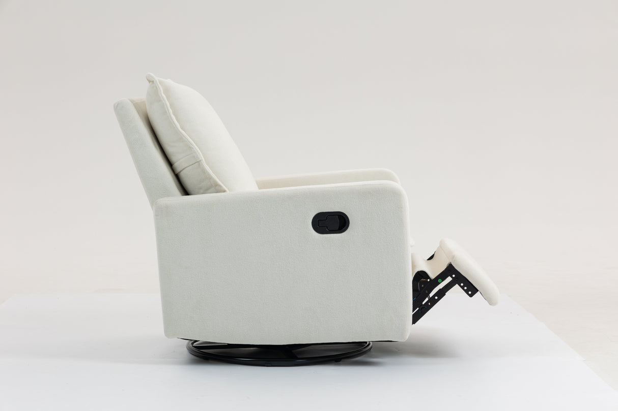 Short Plush Manual Button Armchair Sofa