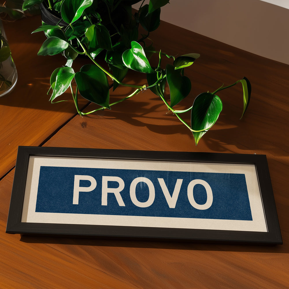 Framed Provo Navy Bus Scroll