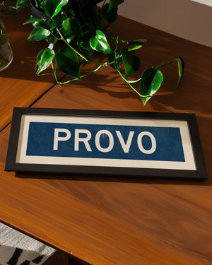 Framed Provo Navy Bus Scroll