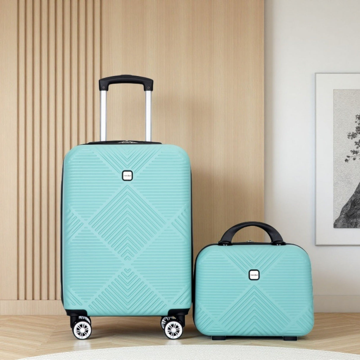 2 Piece Luggage Sets Lightweight Suitcase, Spinner Wheels