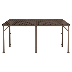 10'x16' Hardtop Lean-To Gazebo with Gutters