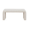 Modern Contemporary Boucle Waterfall Bench