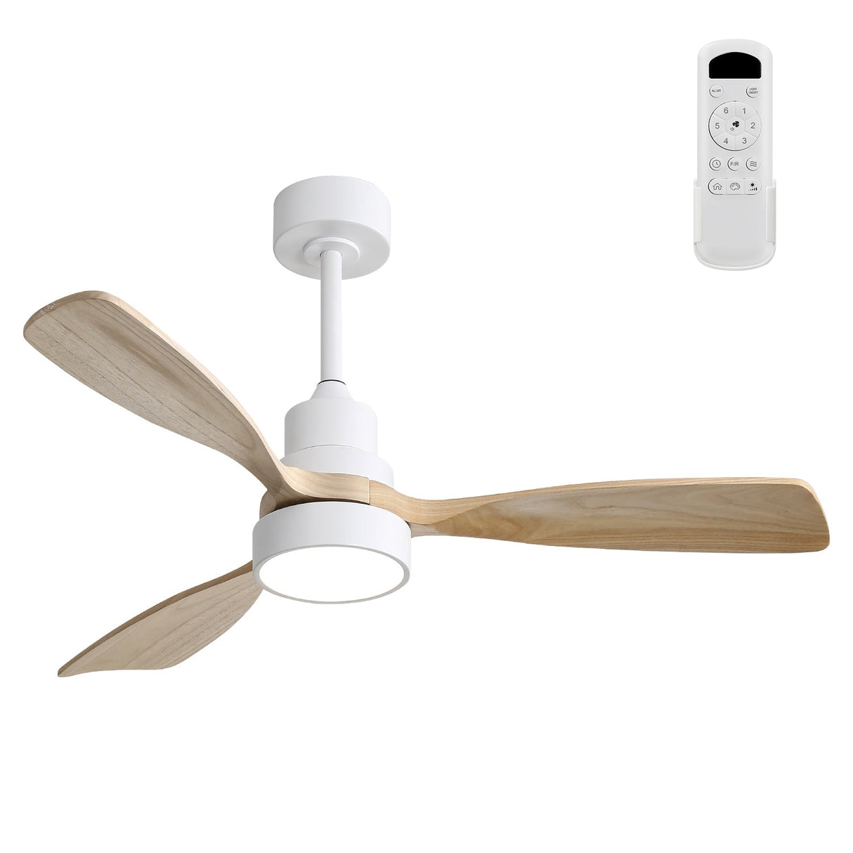 48 Inch Indoor Ceiling Fan with Light and Remote Control