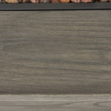 Transitional 56'' Rectangular Outdoor MgO Propane Fire Pit with Brown Wood Pattern