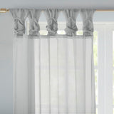 Twist tab voile sheer window pair