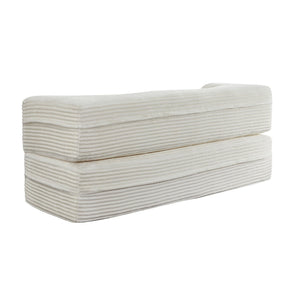 Floor Convertible Sleeper Sofa Bed With 2 Pillows