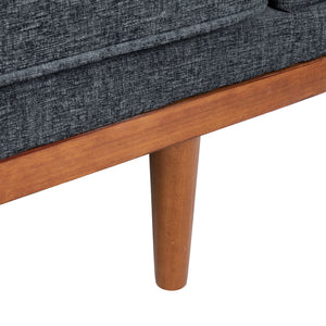 Retro Modern Loveseat With Button Tufted Upholstery