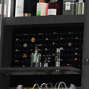 Swivel Jewelry Cabinet With Full Length Mirror