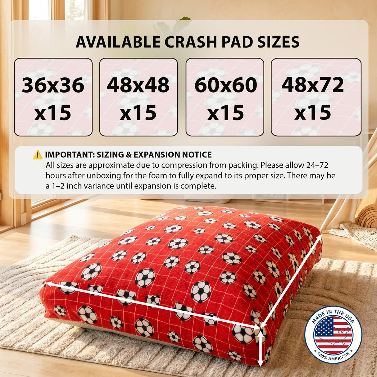 Sensory Crash Pad for Kids & Adult