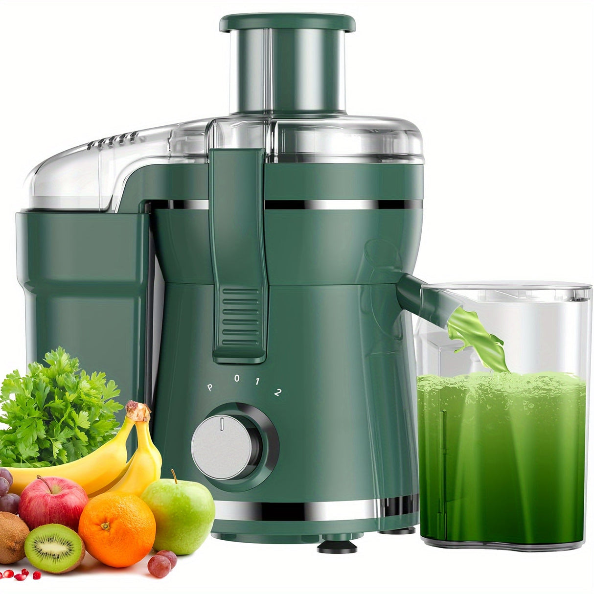 500W Juicer Machine for Fruits & Veggies – Wide Mouth, Stainless Steel, Easy Clean