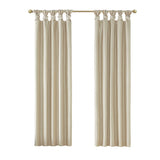 Twist tab total blackout window curtain panel champagne 50x84" blackout