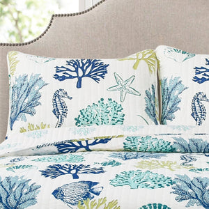 Coastal Reef Quilt 3 Piece Set