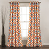 Diamond Ikat Light Filtering Window Curtain Set