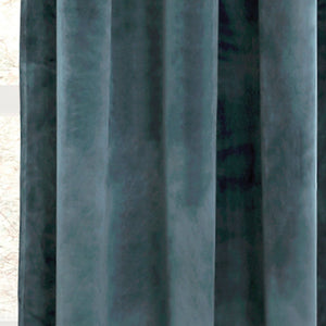 Prima Velvet Solid Grommet Light Filtering Window Curtain Panel Set
