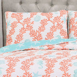 Dina Coral Quilt 3 Piece Set