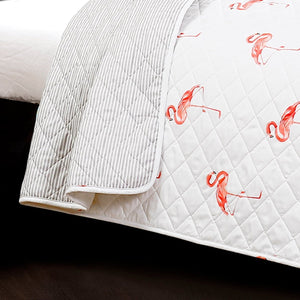 Kelly Flamingo Quilt 3 Piece Set