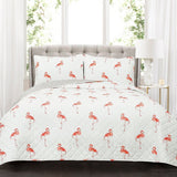 Kelly Flamingo Quilt 3 Piece Set