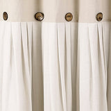 Linen Button Shower Curtain