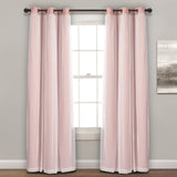 Grommet Sheer With Insulated Blackout Lining Curtain Panel Set