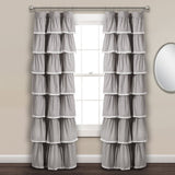 Lace Ruffle Window Curtain Panel