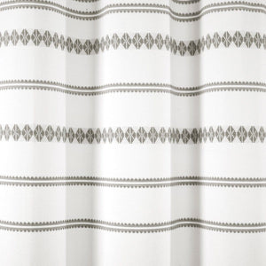 Breezy Chic Tassel Jacquard Recycled Cotton Shower Curtain