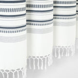 Urban Woven Yarn Dyed Recycled Cotton Blend Shower Curtain