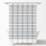 Urban Woven Yarn Dyed Recycled Cotton Blend Shower Curtain