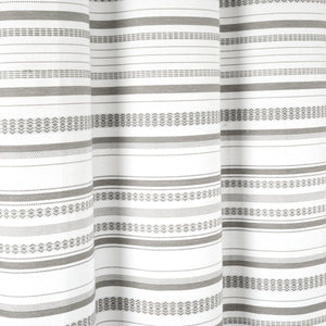 Urban Woven Yarn Dyed Recycled Cotton Blend Shower Curtain