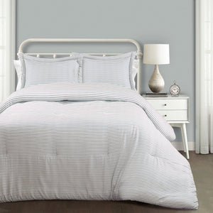 Farmhouse Stripe Reversible Comforter Set