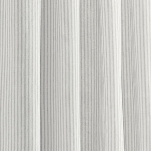 Farmhouse Stripe Reyna Ruffle Window Curtain Panel Set