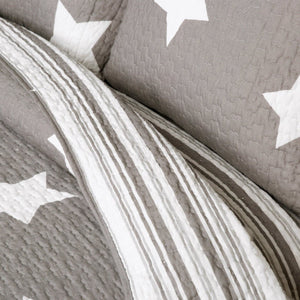 Star Reversible 3 Piece Quilt Set
