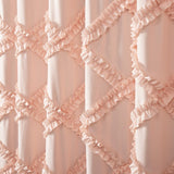 Ruffle Diamond Shower Curtain