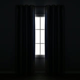 Faux Silk 100% Blackout Window Curtain Panel