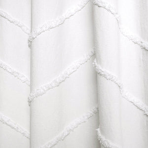Chenille Chevron Shower Curtain