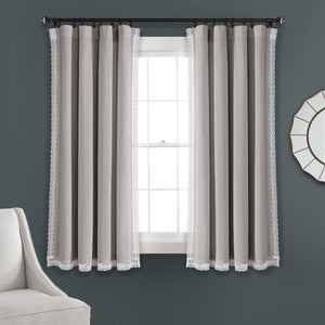 Rosalie Faux Linen Window Panel Set