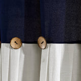 Linen Button Shower Curtain